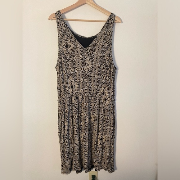 Lucky Brand Jersey Tank Dress XL Geo Aztec Boho - Picture 3 of 15